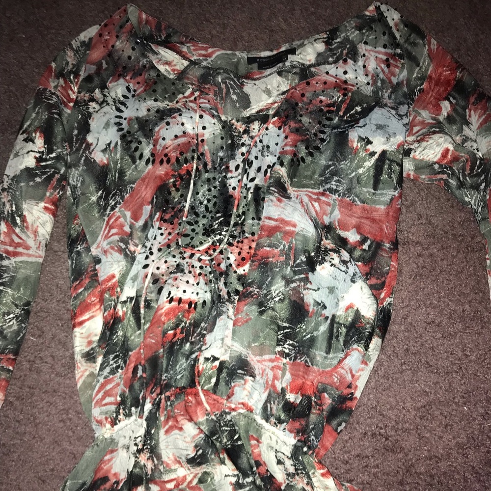 Black and red blouse
